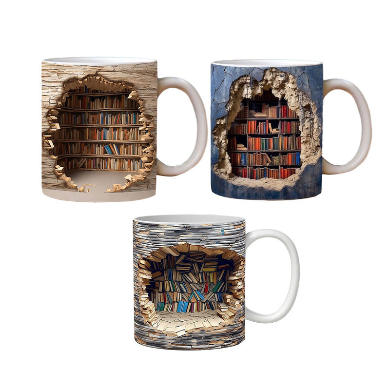 Maliben | 3d Bookshelf Mug