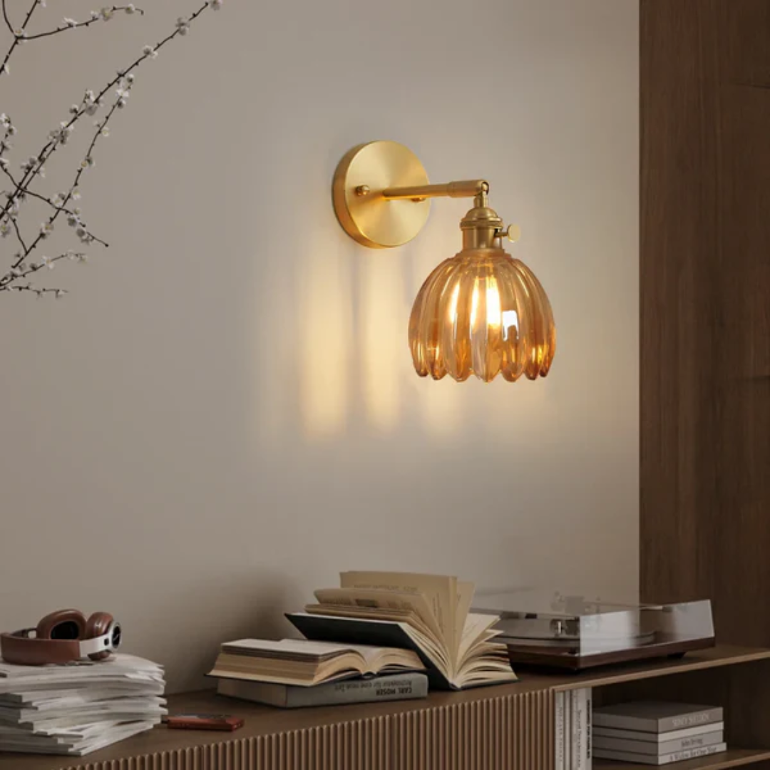 Maliben | Retro Glass Wall Lamp Tulip
