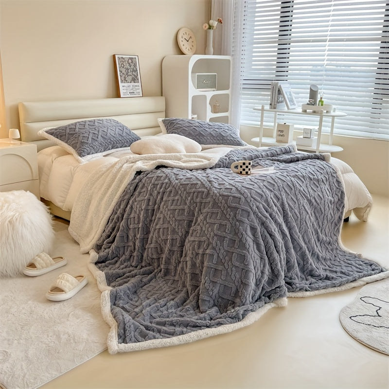 Maliben | Vintage Luxe Reversible Fleece Blanket - Essential For Winter
