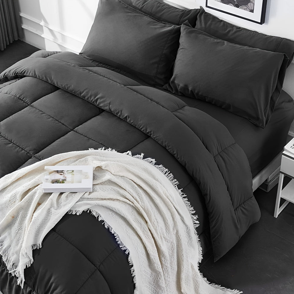Maliben | Sleephaven All-Season Comforter Set | Breathable & Easy Care | Hotel Quality