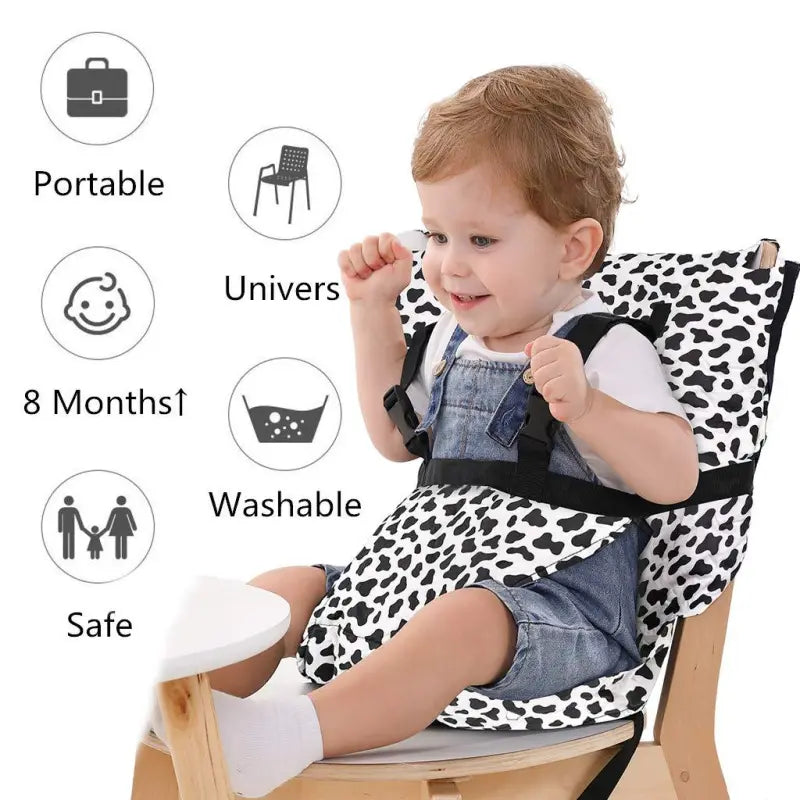 Maliben | Baby Seat Cushion With Backrest And Safety Belts