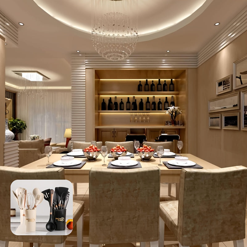 Maliben | Cooking - Kitchen Joy With The Elegant Silicone Kitchen Utensil Set