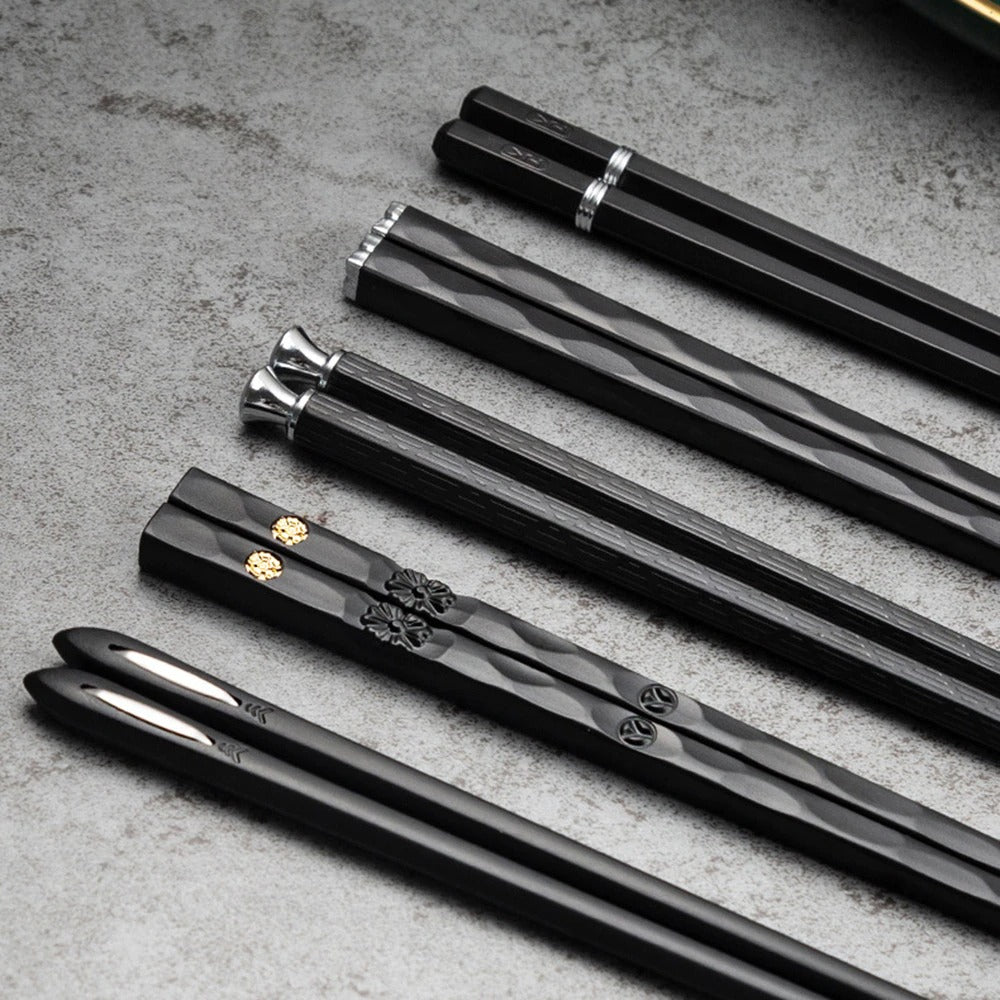 Maliben | DineLux – Luxurious Chopstick Set with Refined Designs (5 Pairs)