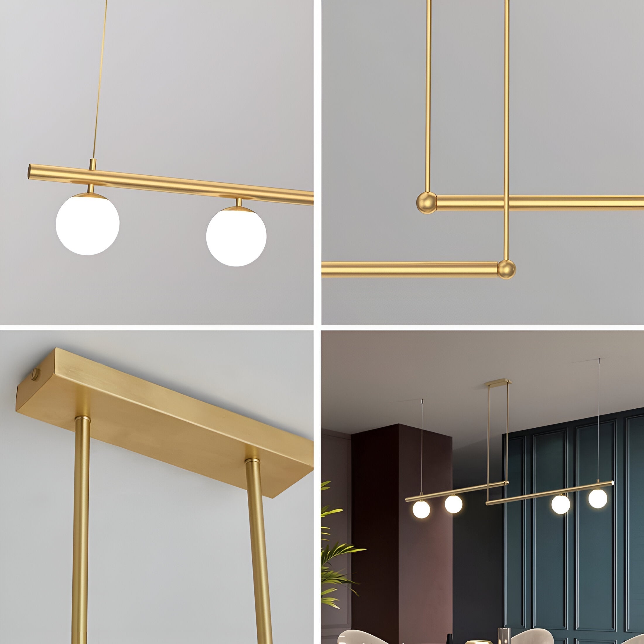 Maliben | Nordic Glass Linear Luxury Pendant Lamp