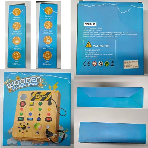 Maliben | Montessori Toddler Busy Board With Music - For Toddlers With Music And Light