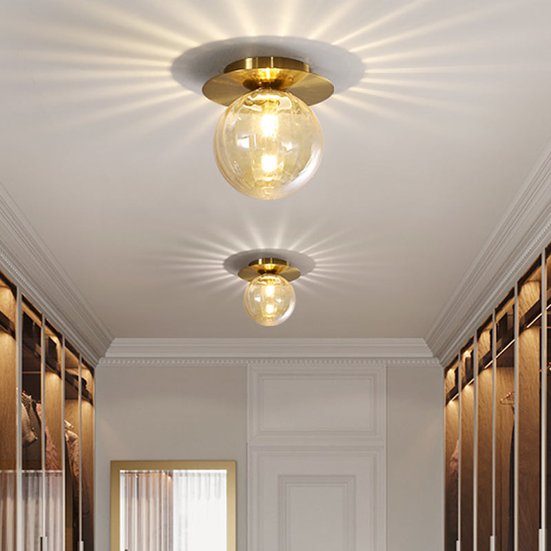 Maliben | Eleganceglow Ceiling Lamp - Gold Smoke Water Glass Design