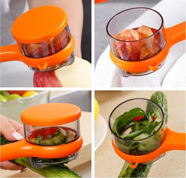 Maliben | Double-Sided Stainless Steel Blade Peeling Knife With Storage Box