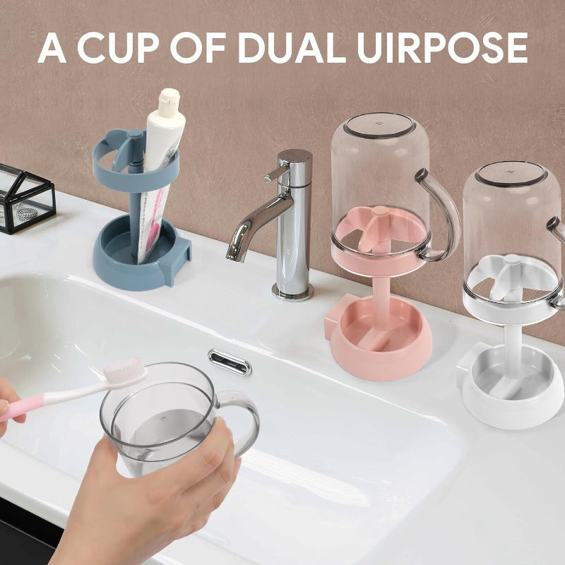 Maliben | Toothbrush Holder With Dust Cover & Wash Cup