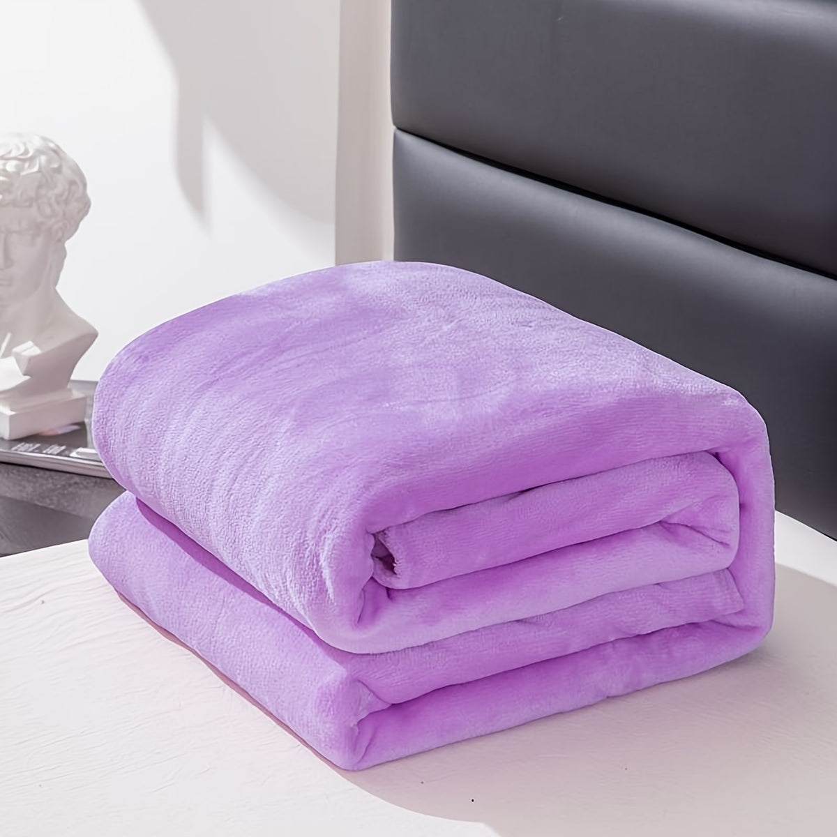 Maliben | Gray Flannel Blanket: Luxury ComFort for Every Season