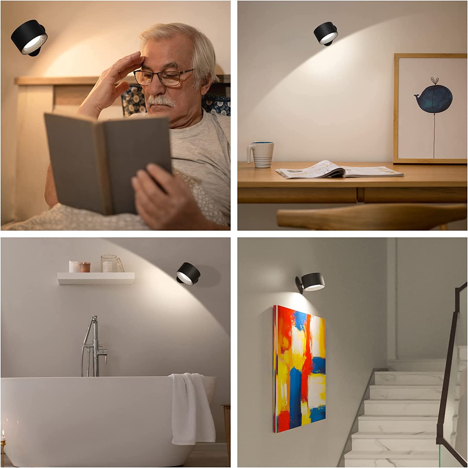 Maliben | 360° Walllight - Wireless Rechargeable Wall Lamp