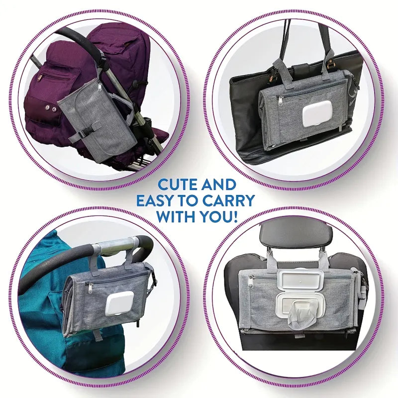 Maliben | Changing Pad For On The Go – Foldable Baby Changing Mat With Pockets