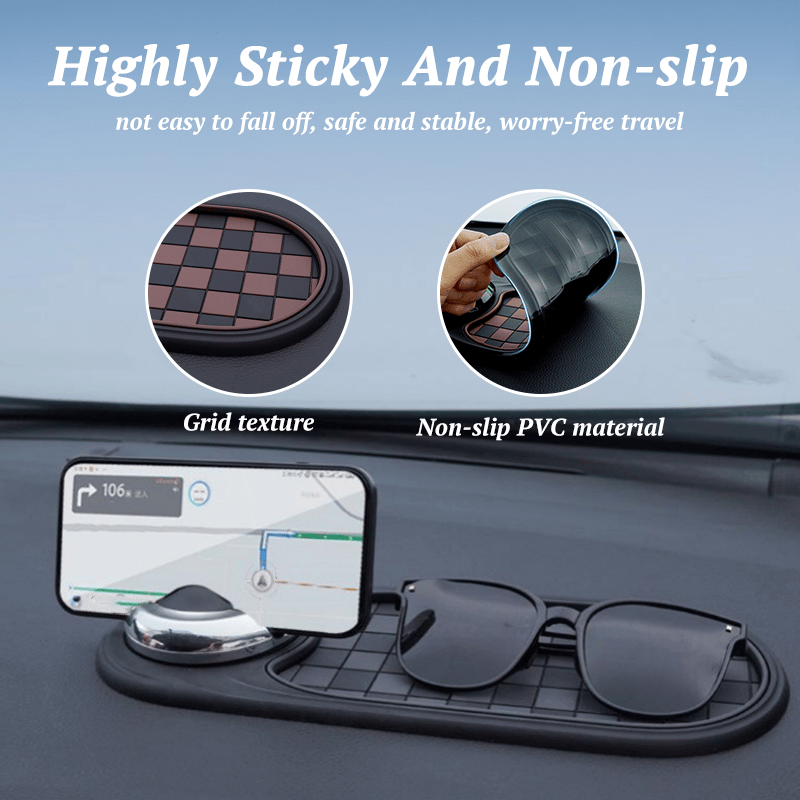Maliben | Woyuosn Multifunction Car Mat With Phone Holder Hidden Number Plate
