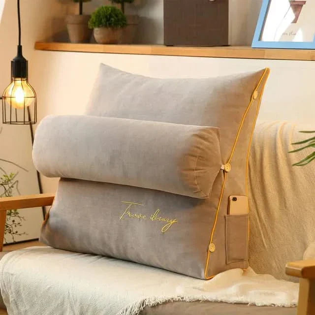 Maliben | Wedge Back Support Pillow With Neck Roll