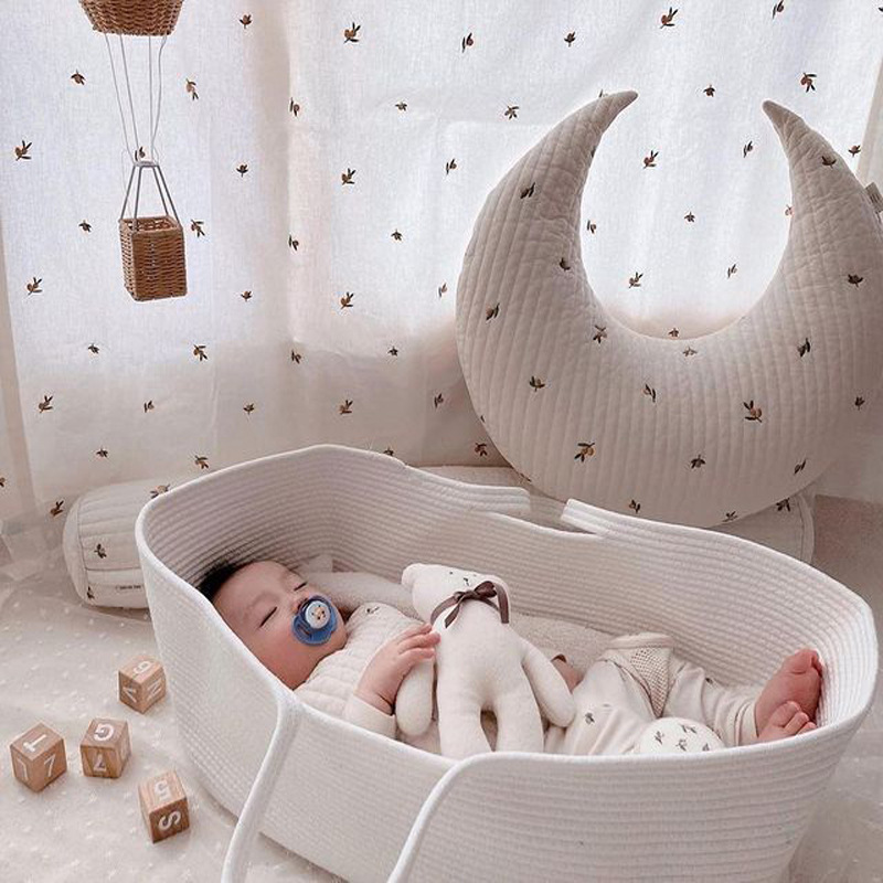 Maliben | Baby Basket For Newborns – Soft And Comfortable With Carry Handles