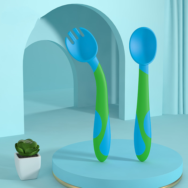 Maliben | Children's Spoon And Fork Set – Non-Slip Baby Cutlery With Ergonomic Grip