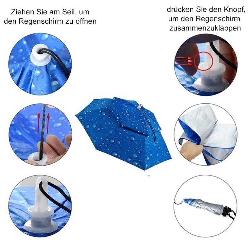 Maliben | Rain Umbrella Hat For Fishing And Gardening