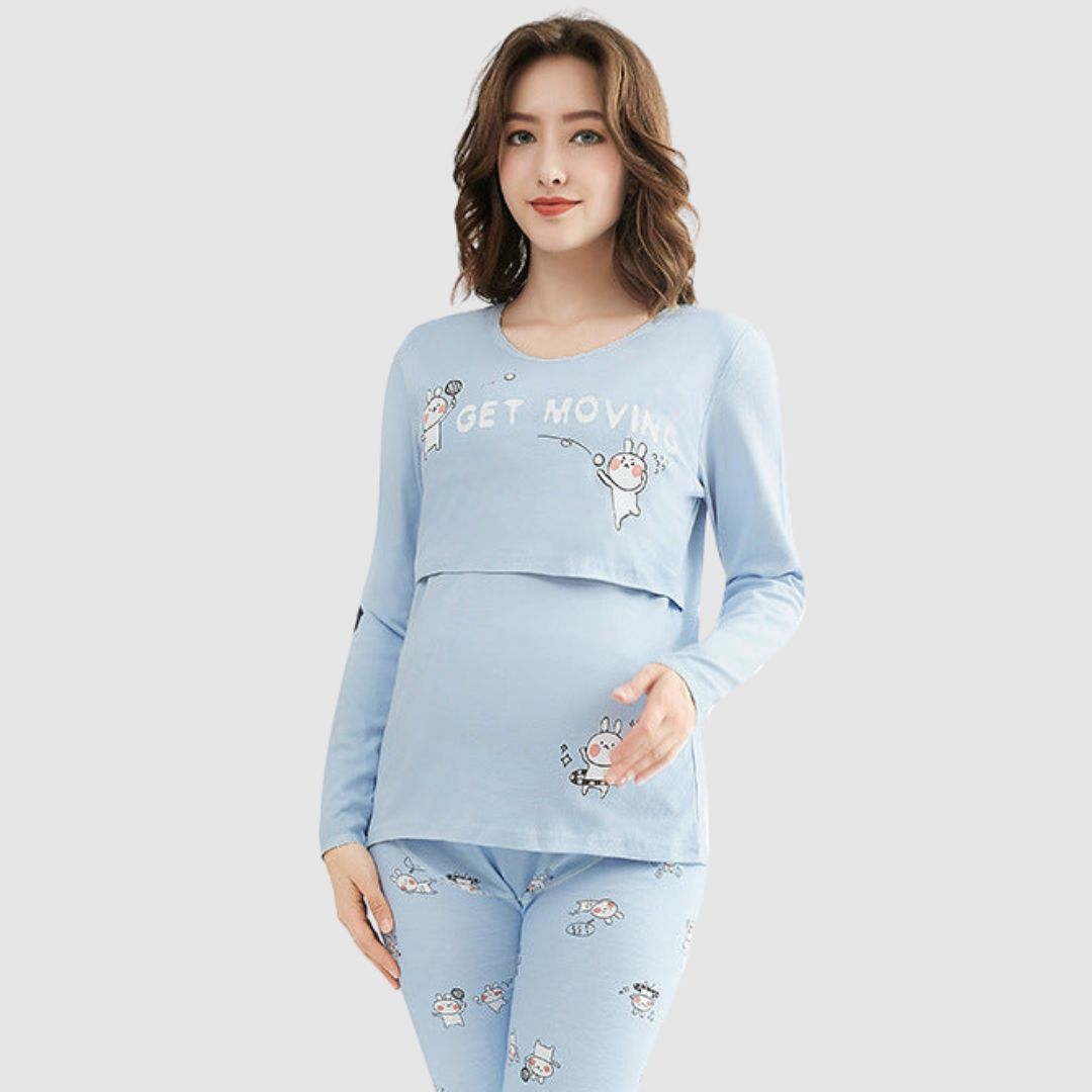 Maliben | Mama's ComFort | Feel Beautiful And Caring - Soft Maternity Dress for Home
