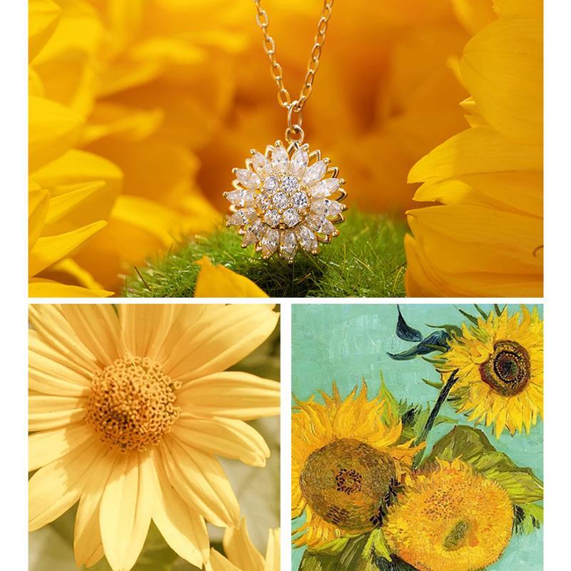 Maliben | Rotatable Sunflower Necklace