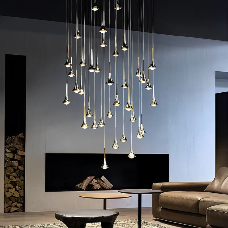 Maliben | ScandInavian Pendant Lamp in Droplet Shape Of Metal