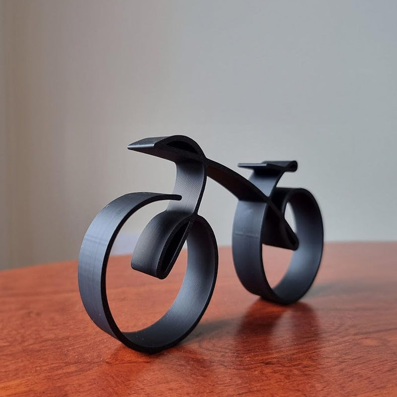 Maliben | Velaro Bike Sculpture | Minimalist Wire Frame Design | Iron Black | Gift Idea For Bike Lovers