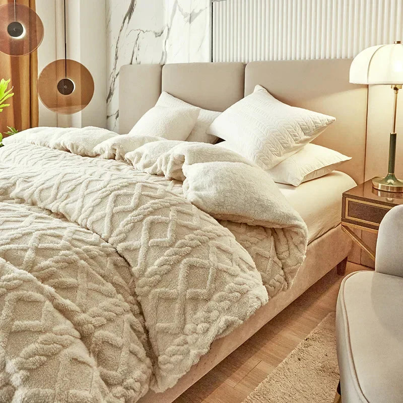 Maliben | Double-Sided Cashmere-Look Duvet Cover - Velvetwarm