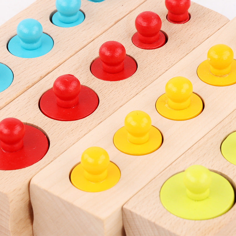 Maliben | Montessori Colors And Numbers Learning Wooden Toy