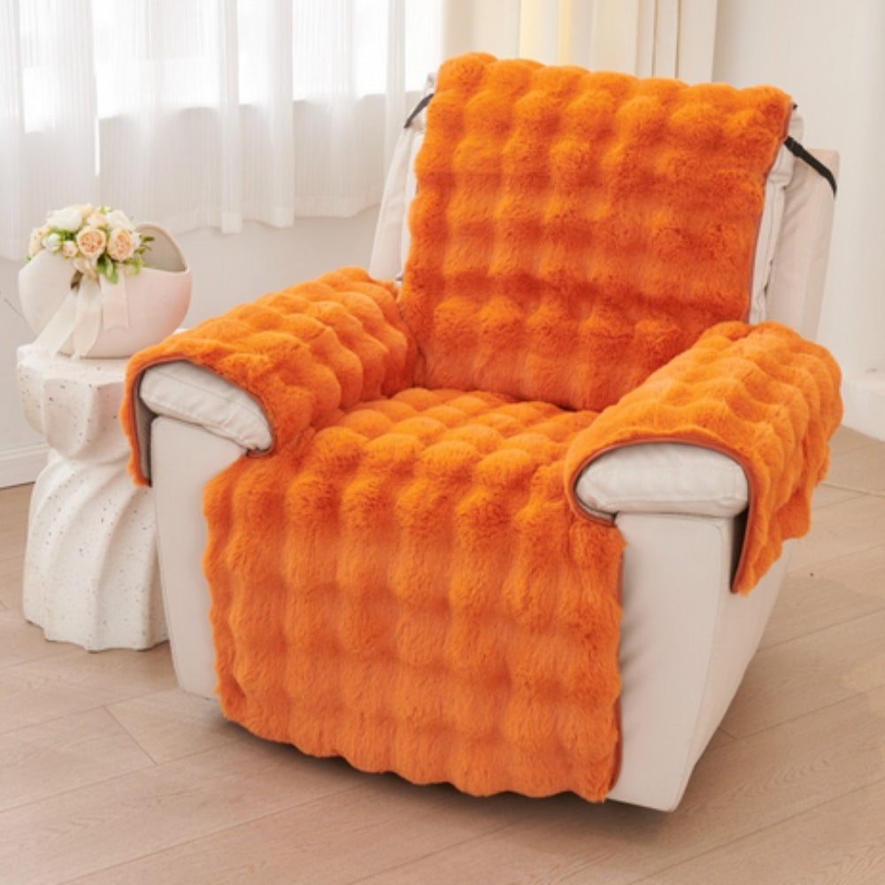 Maliben | Faux Fur Recliner Sofa Cover