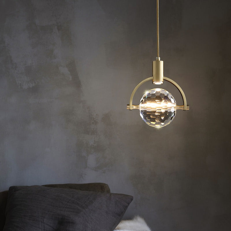 Maliben | Crystalchic Pendant Light - Ring-Shaped Led Ceiling Lamp With Sparkling Crystals