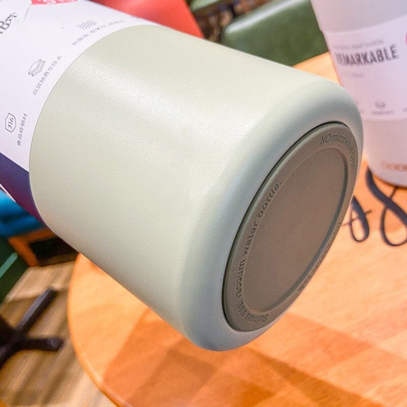 Maliben | StaInless Steel Built-in Straw Camping Thermos