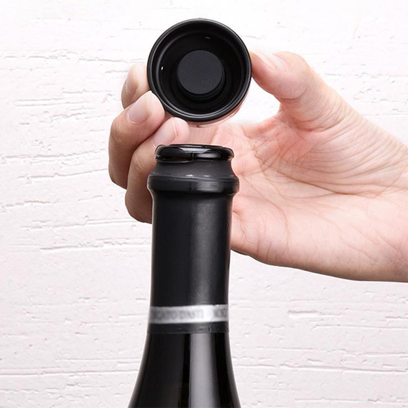 Maliben | Reusable leak-proof silicone sealing cap for champagne and wine bottles