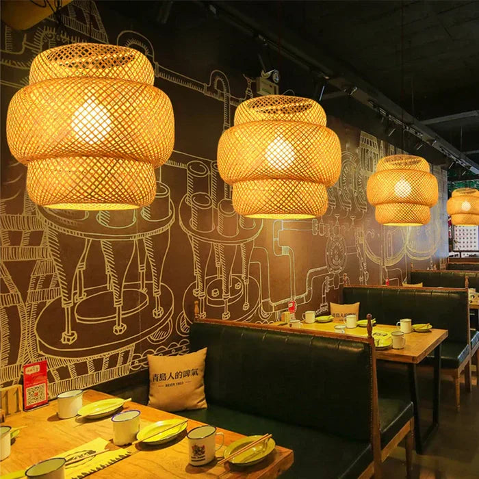 Maliben | Handmade Rattan Pendant Light - Rayalight