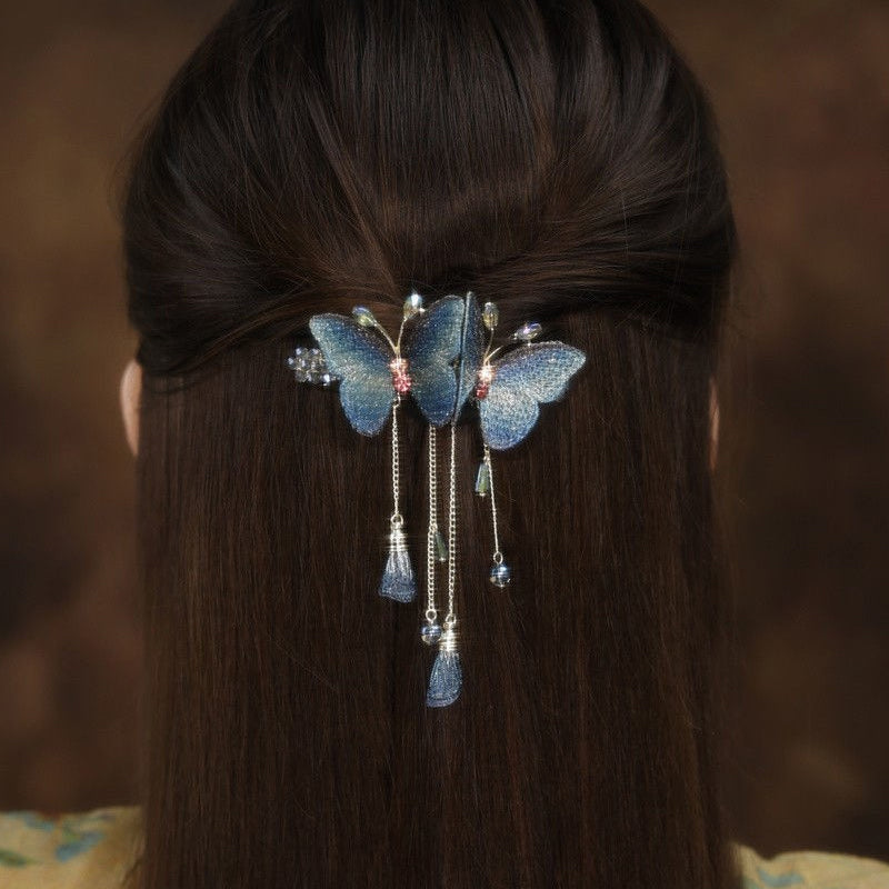 Maliben | Dreamy Butterfly Hair Clip With Fringes