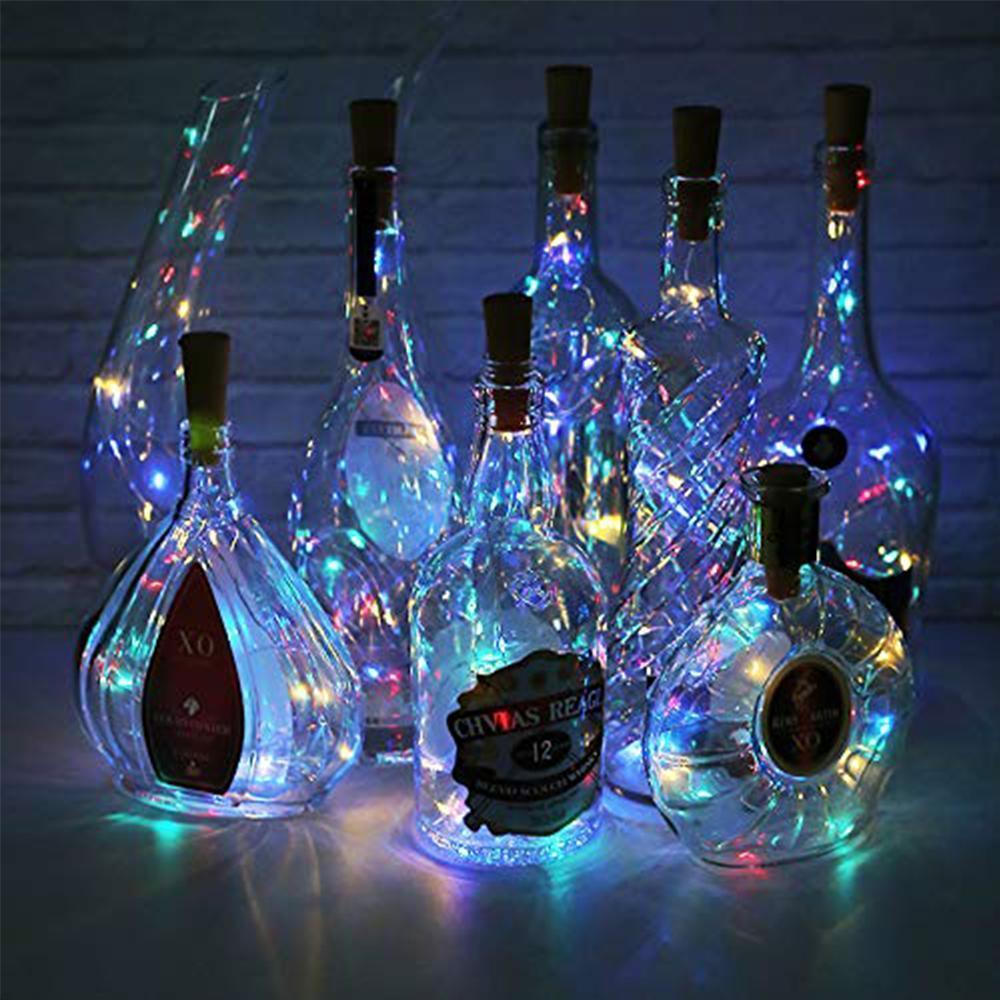 Maliben | LED Wine Bottle Lamps Cork Night Light DIY Decoration Lift - 5/10 PCS