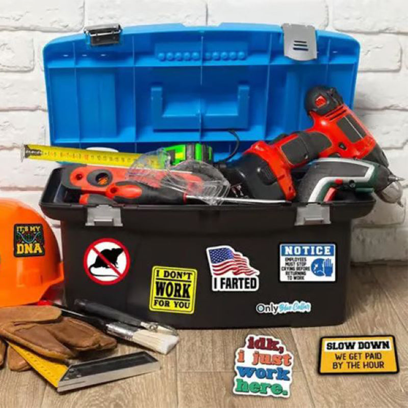 Maliben | 150 Pcs blue collar funny stickers️