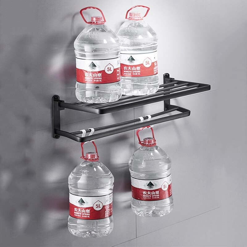 Maliben | Easy Organizer Bathroom Aluminum Foldable Towel Rack