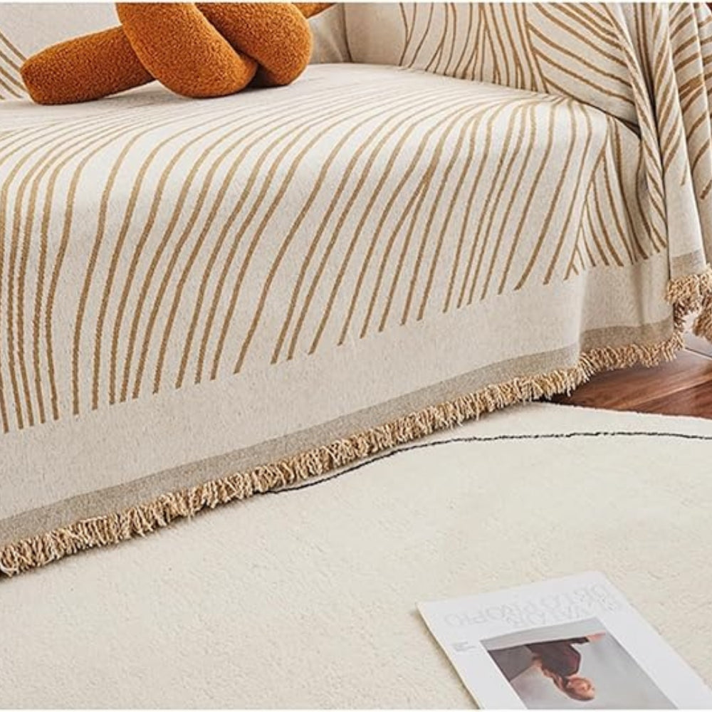 Maliben | Calista Wave Chenille Sofa Cover
