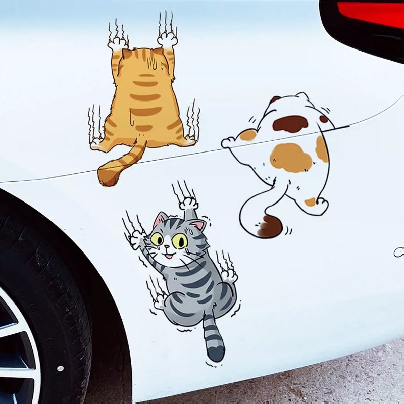 Maliben | Cute Cat Cartoon Car Sticker