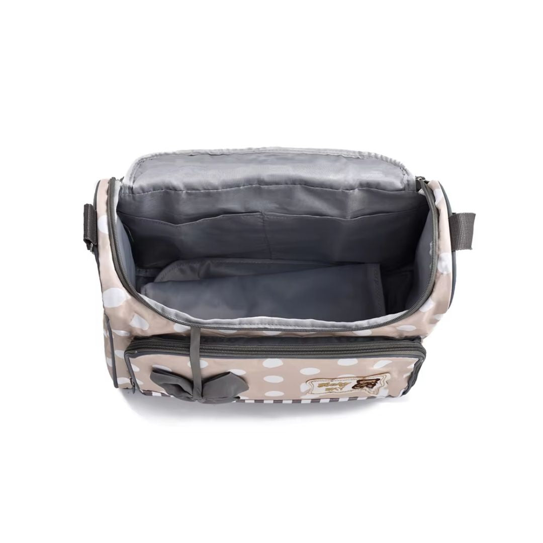 Maliben | Baby Changing Bag Blue With Changing Mat And Bottle Holder