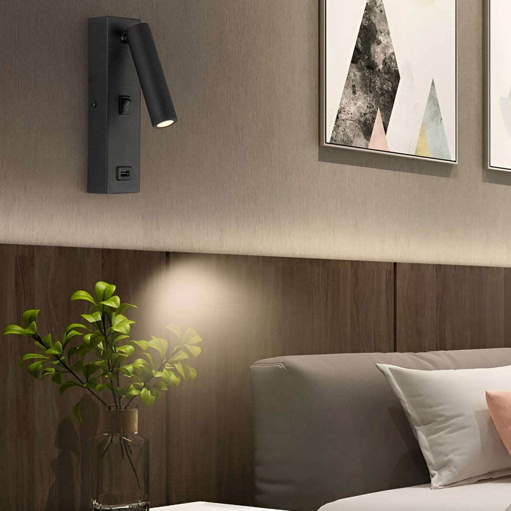 Maliben | Artilicht Luxury Wall Lamp With Adjustable Led And Usb Charging Port