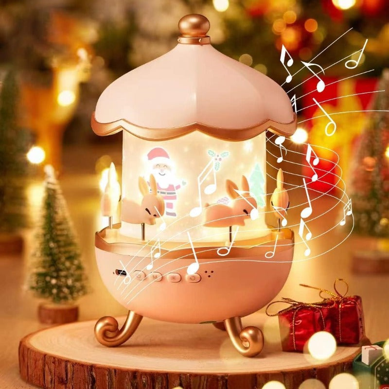 Maliben | Frostwave | Children 360° Rotating Rabbit Night Lamp Projector