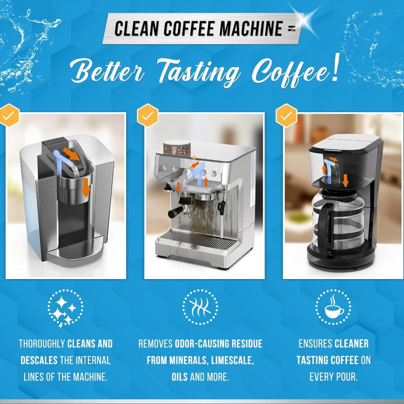 Maliben | Coffee Maker Cleaning & Descaling Tablets