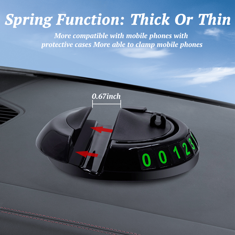 Maliben | Woyuosn Multifunction Car Mat With Phone Holder Hidden Number Plate