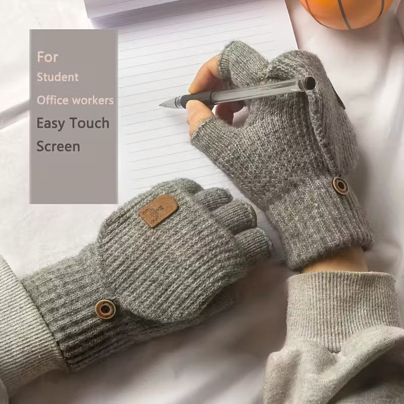 Maliben | Men's Winterpro Fingerless Gloves – Thick, Warm And Comfortable