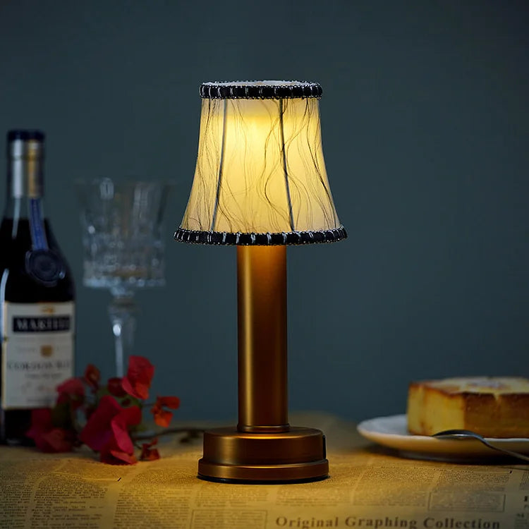 Maliben LuxeSilk Cordless Table Lamp — Rechargeable LED