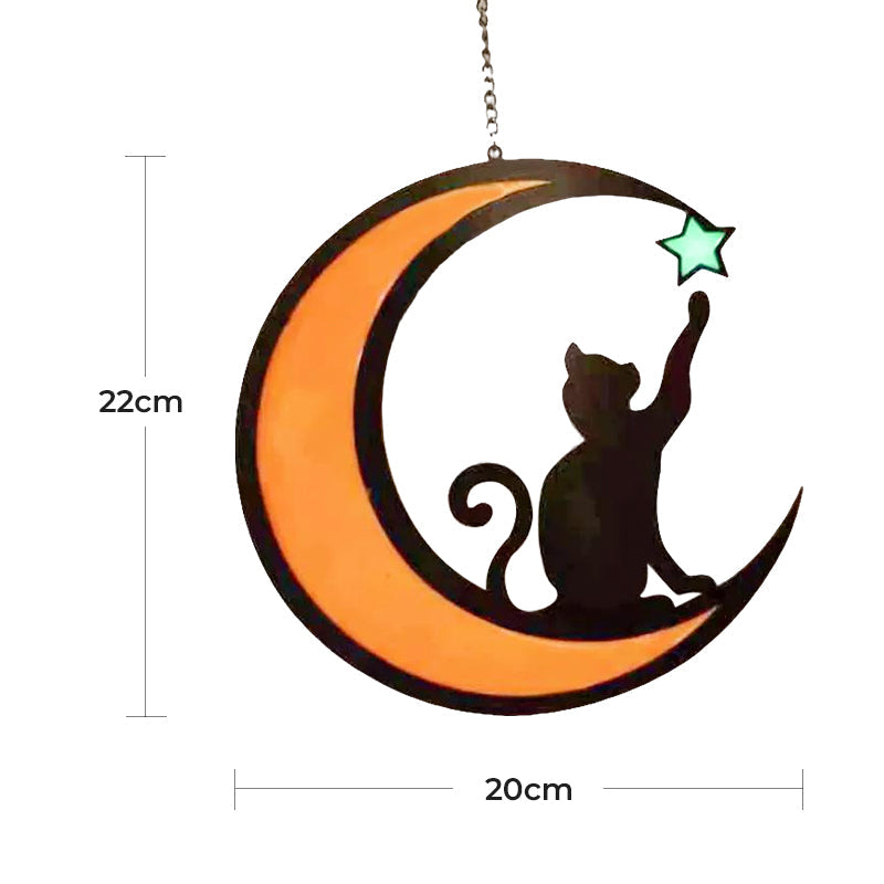 Maliben | Moon Cat Decoration Pendant Made Of Acrylic