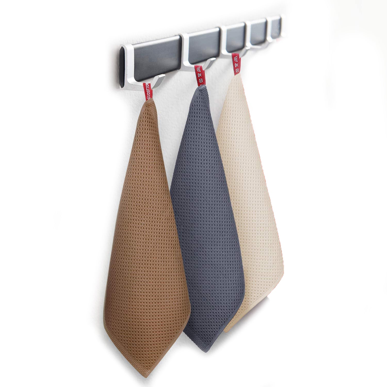 Maliben | 6-Pack: Cotton Waffle Woven Kitchen Towel