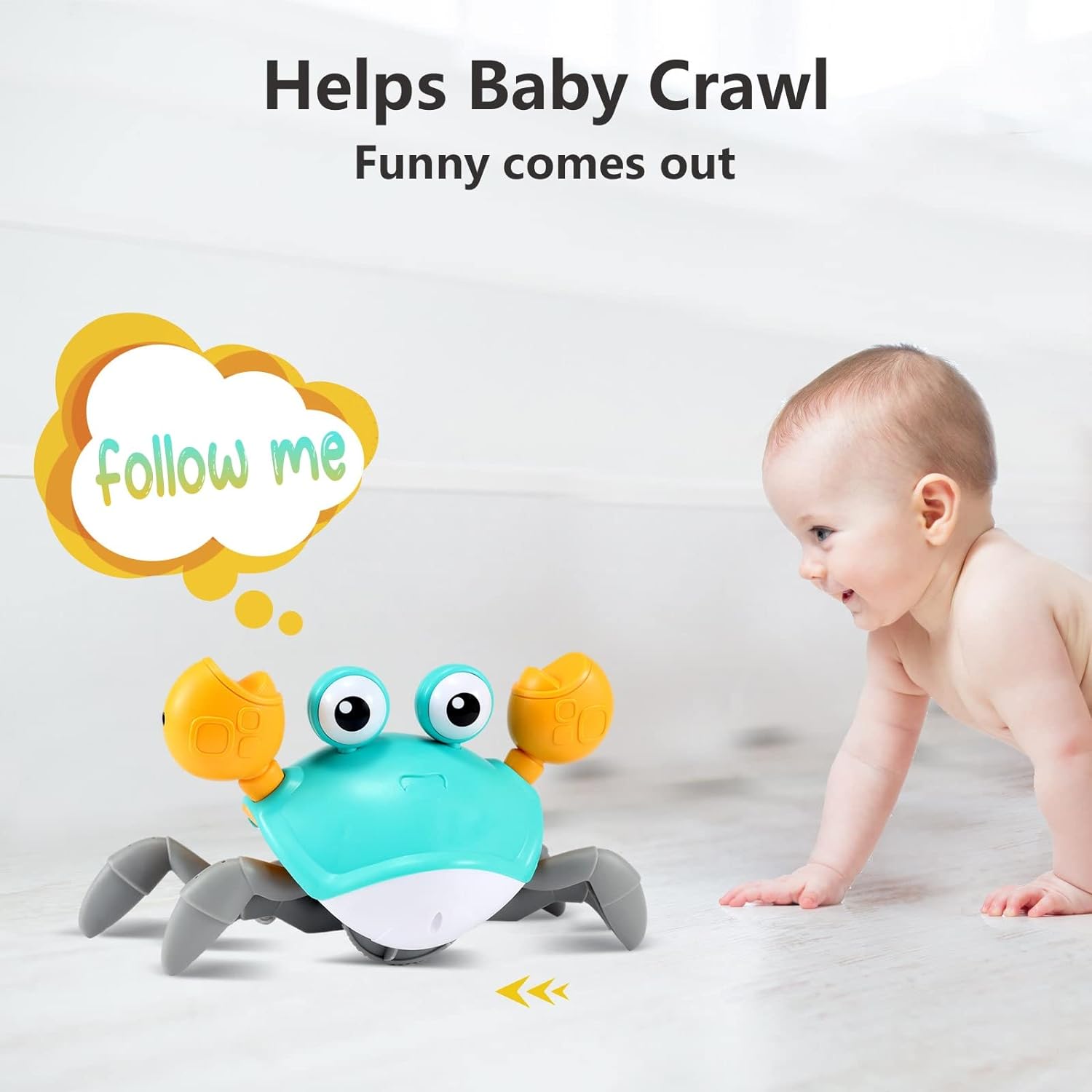 Maliben | Enchanting Crawling Crab - Explore The World With The Enchanting Crawling Playmate