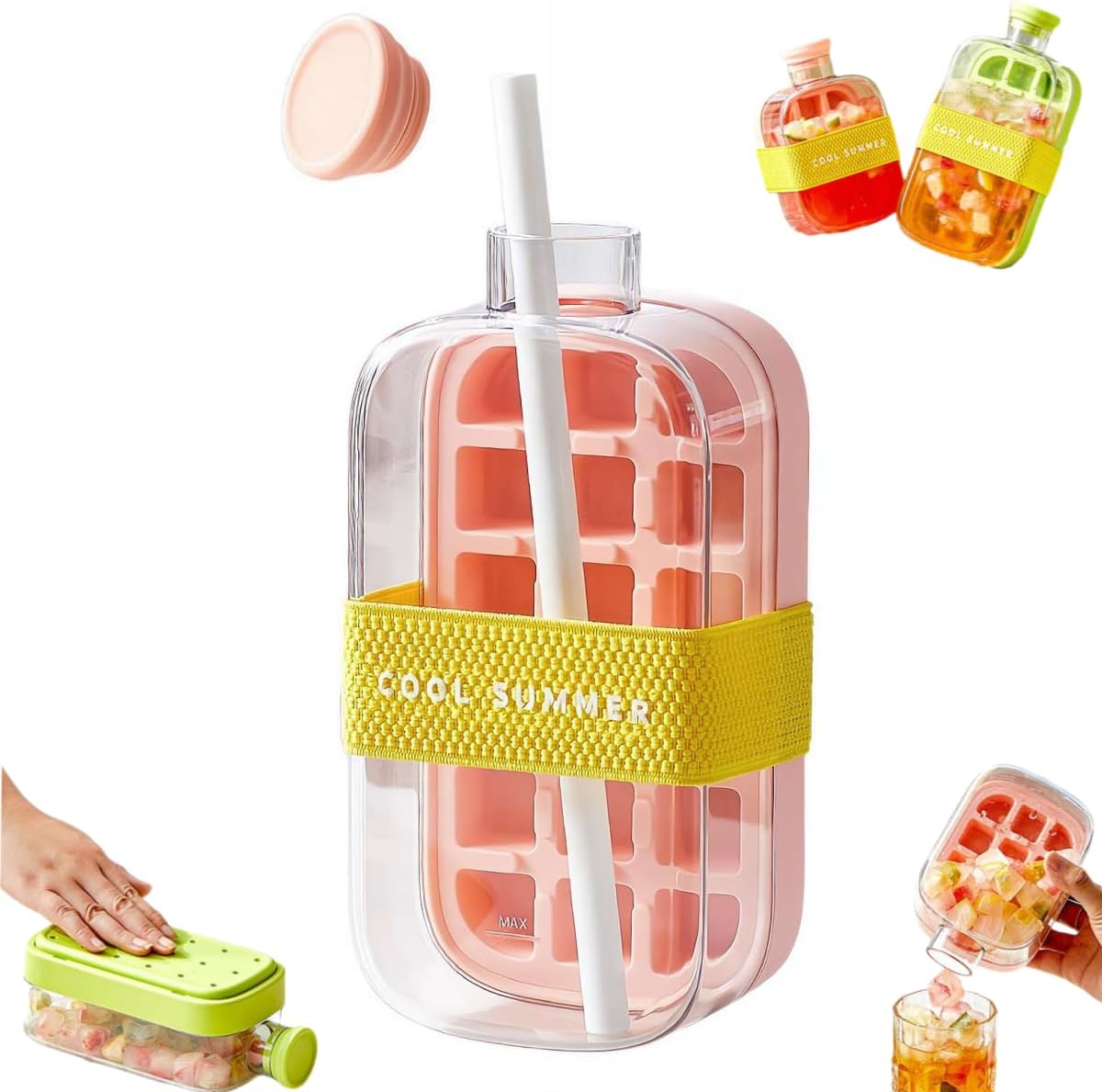 Maliben | Freeze-To-Go Ice Cube Water Bottle