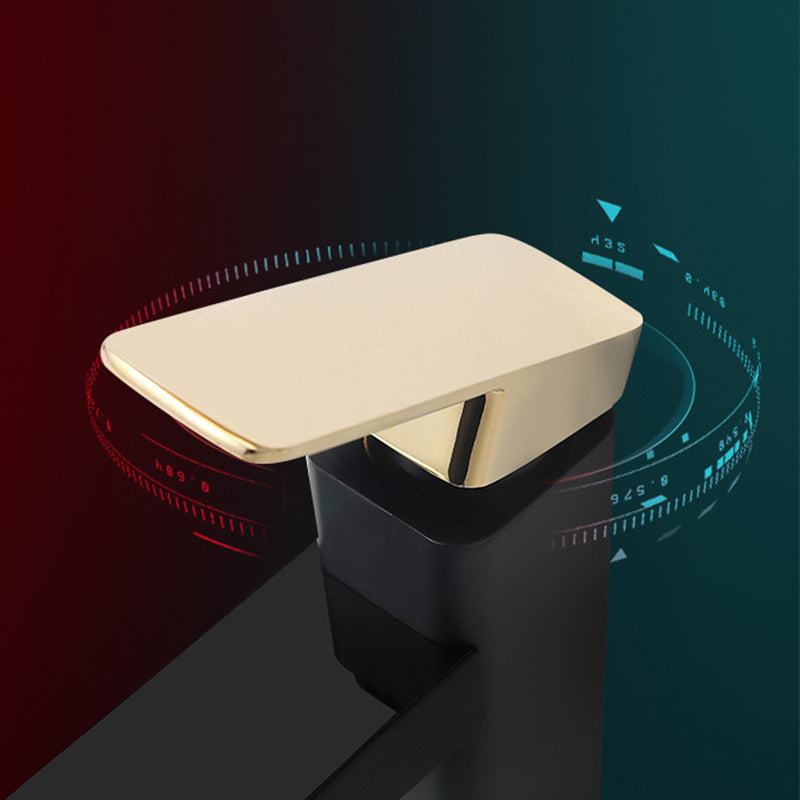 Maliben | Contemporary Sink Faucet Digital Display Monochrome Low Arch Basin Bathroom Sink