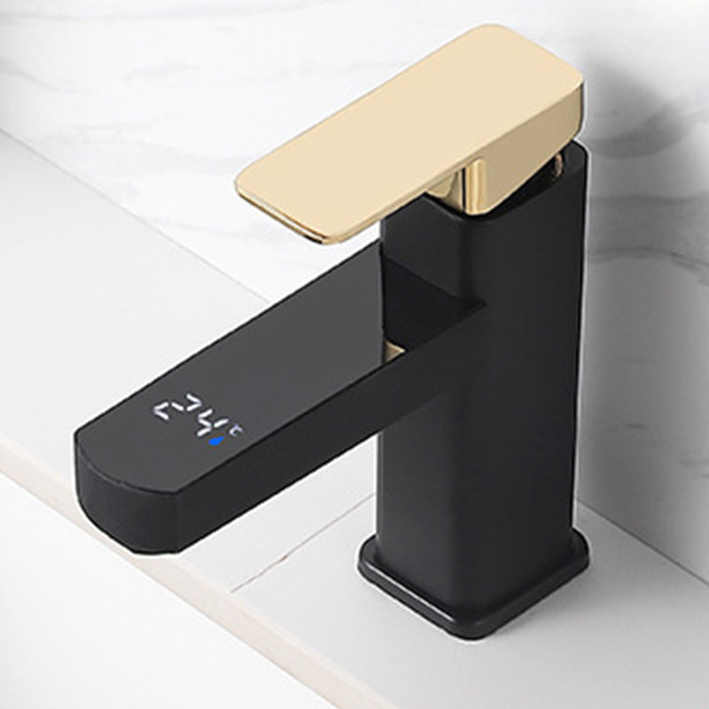 Maliben | Contemporary Sink Faucet Digital Display Monochrome Low Arch Basin Bathroom Sink